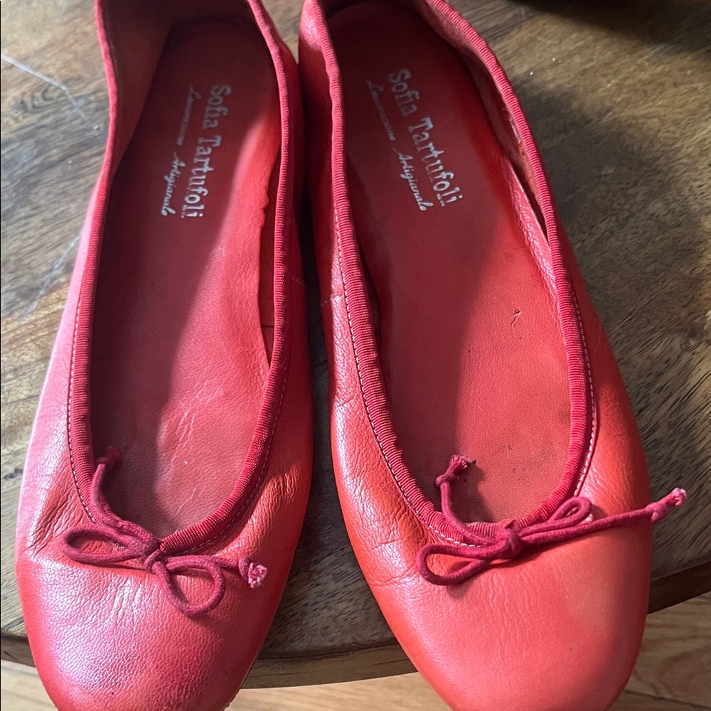 Sofia by Sofia Vergara Vibrant Red Ballet Flats